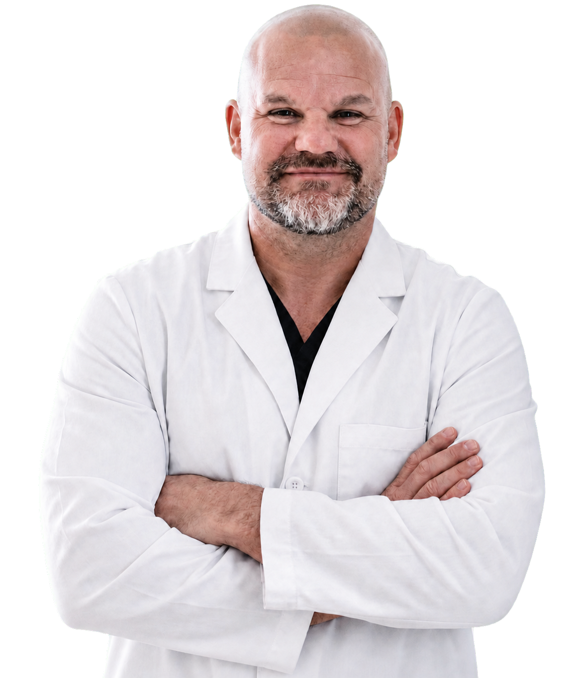 Dr. Jade Teta in a white lab coat